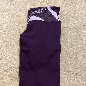 Purple Wunder Under Lululemon Leggings